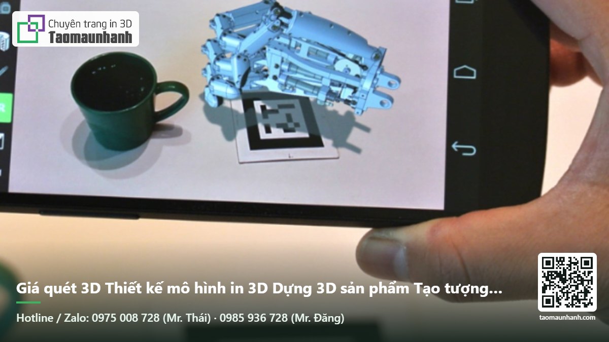 Giá quét 3D Thiết kế mô hình in 3D Dựng 3D sản phẩm Tạo tượng 3D Scan vật thể Thông số in PETG Phần mềm xem file 3D Xem file 3D trên điện thoại CT3D group - Tạo Mẫu Nhanh