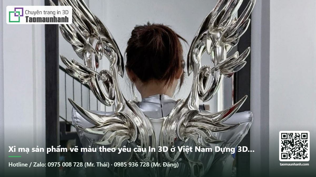 Xi mạ sản phẩm vẽ màu theo yêu cầu In 3D ở Việt Nam Dựng 3D sản phẩm In figure 3D Giá in 3D màu Kỹ thuật in 3D Đơn giá in 3D 3D manufacturer Giá in 3D resin - Tạo Mẫu Nhanh