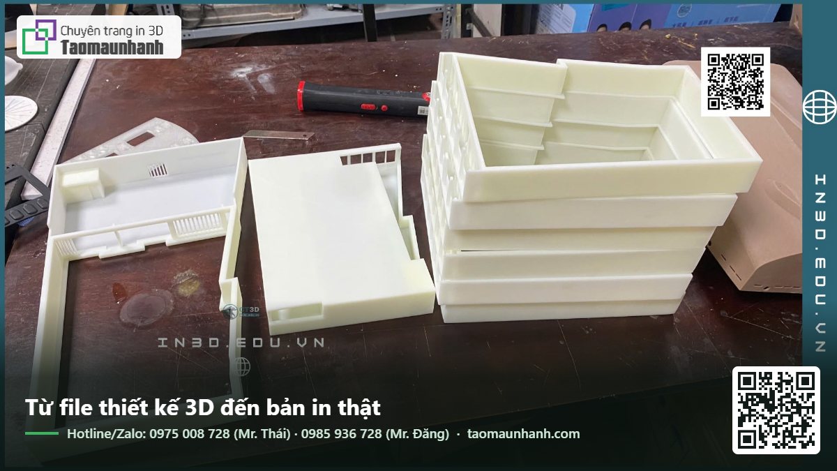 Từ file thiết kế 3D đến bản in thật