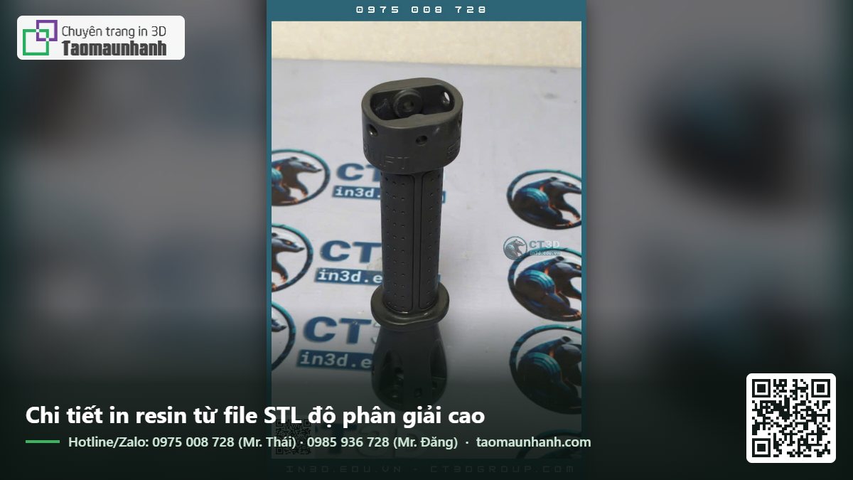 Chi tiết in resin từ file STL độ phân giải cao
