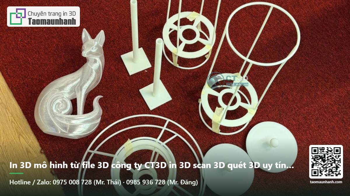 In 3D mô hình từ file 3D công ty CT3D in 3D scan 3D quét 3D uy tín chất lượng TPHCM ha noi - Tạo Mẫu Nhanh