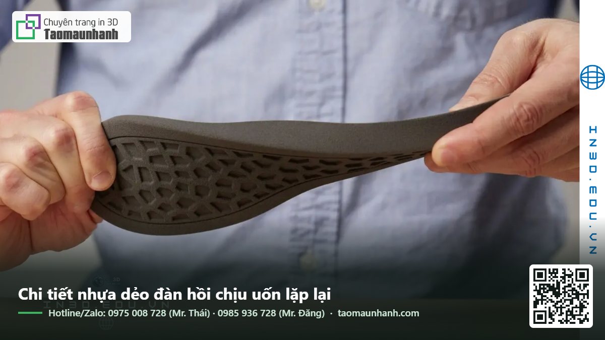 Chi tiết nhựa dẻo đàn hồi chịu uốn lặp lại