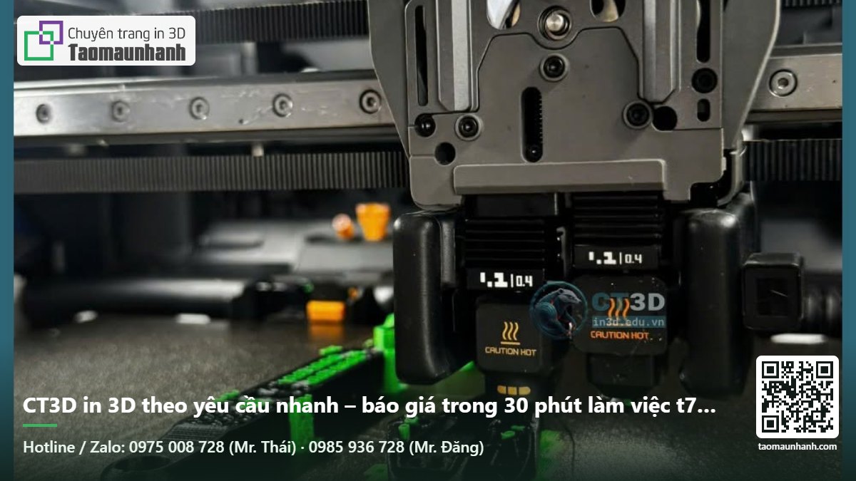 CT3D in 3D theo yêu cầu nhanh – báo giá trong 30 phút làm việc t7 chủ nhật – in 3dfdm ABS PETG PLA asa carbon fiber cf - Tạo Mẫu Nhanh
