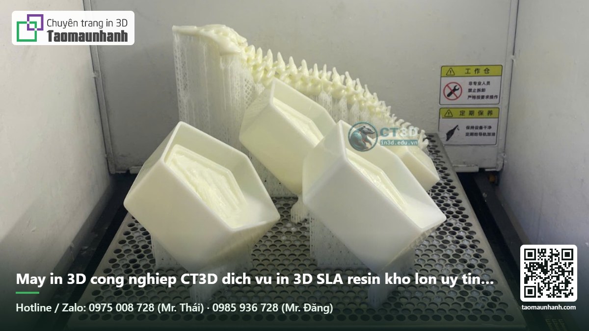 May in 3D cong nghiep CT3D dich vu in 3D SLA resin kho lon uy tin chat luon nhanh lay trong ngay 24h - Tạo Mẫu Nhanh