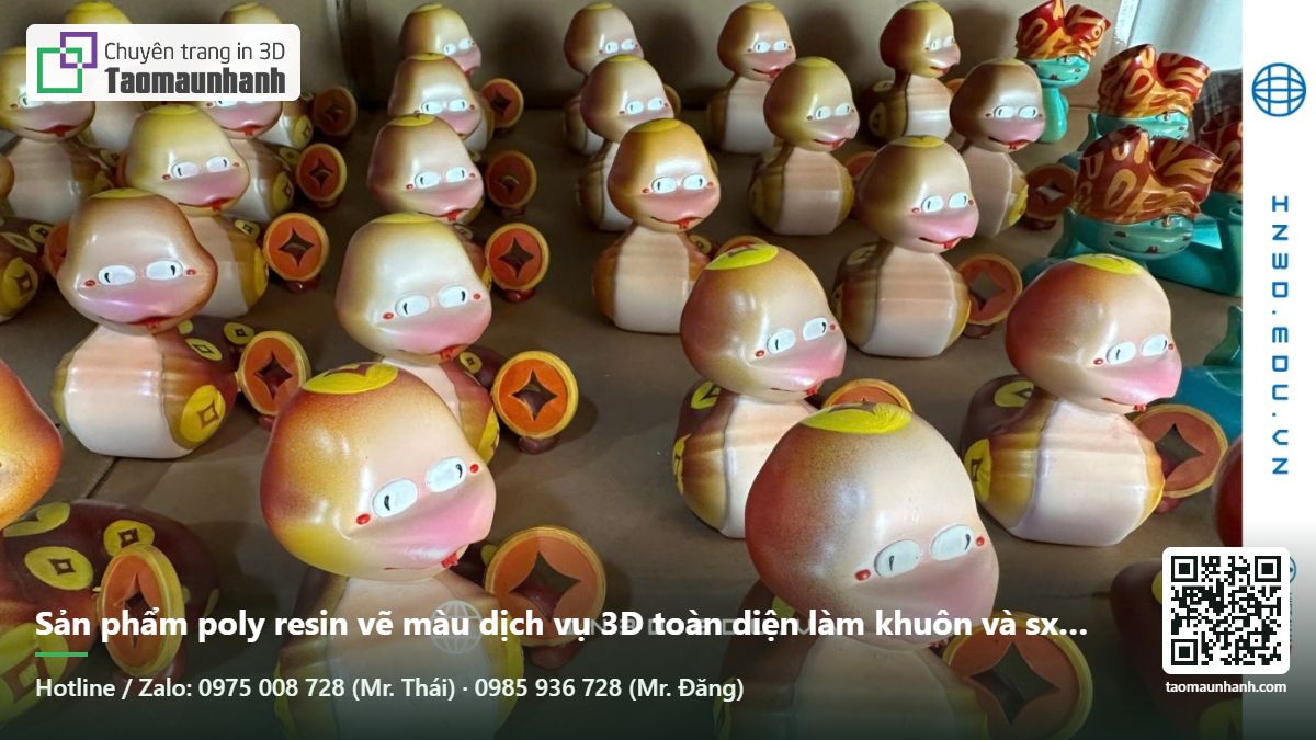 Sản phẩm poly resin vẽ màu dịch vụ 3D toàn diện làm khuôn và sx trọn gói - Tạo Mẫu Nhanh