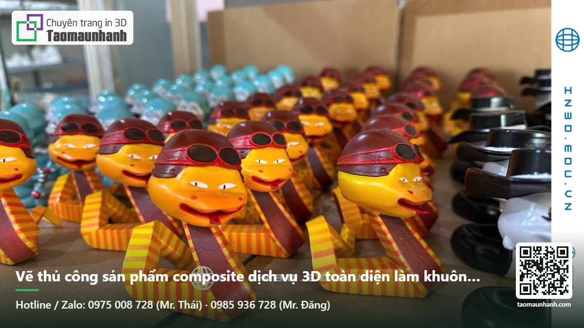 Vẽ thủ công sản phẩm composite dịch vụ 3D toàn diện làm khuôn và sx trọn gói - Tạo Mẫu Nhanh