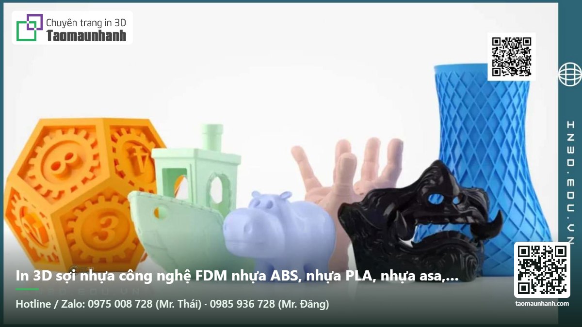 In 3D sợi nhựa công nghệ FDM nhựa ABS, nhựa PLA, nhựa asa, nhựa PETG các loại giá tốt khổ lớn - Tạo Mẫu Nhanh
