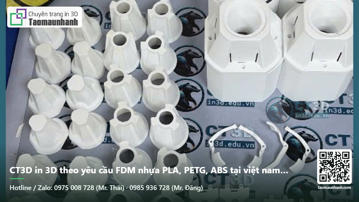 CT3D in 3D theo yêu cầu FDM nhựa PLA, PETG, ABS tại việt nam giá tốt - Tạo Mẫu Nhanh