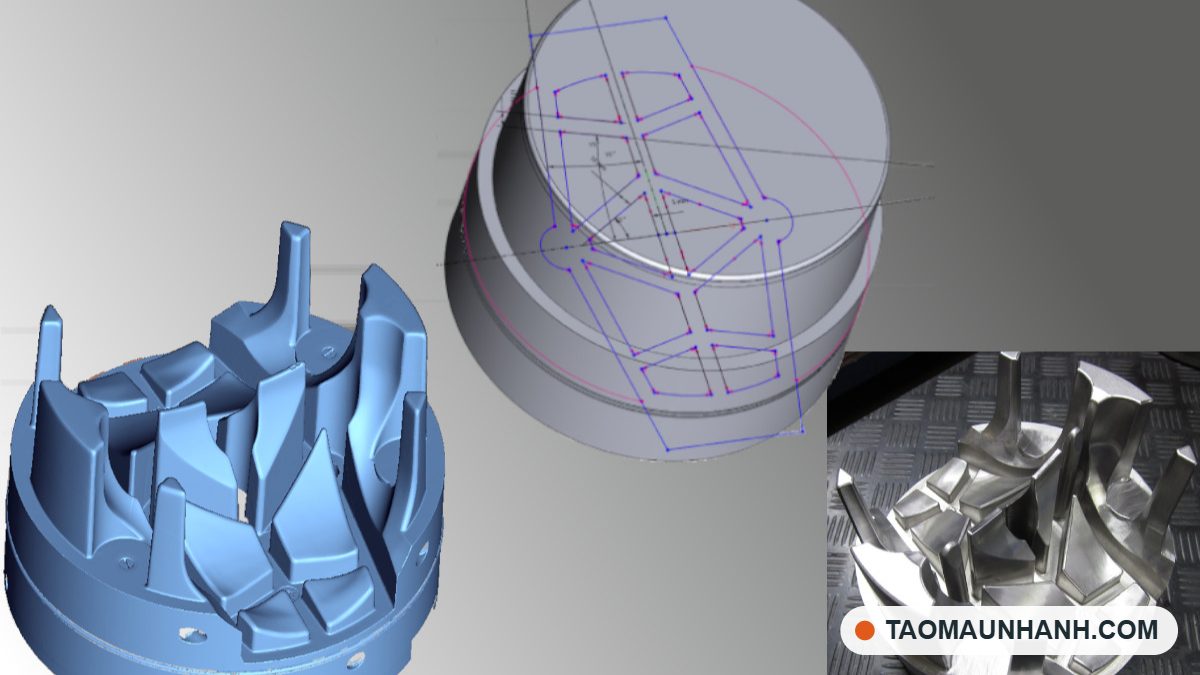 Dựng lại mô hình CAD chi tiết cơ khí từ dữ liệu quét
