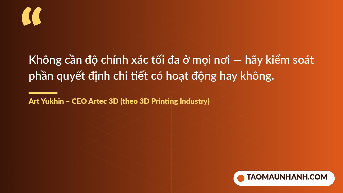 Trích dẫn về quét 3D theo dung sai
