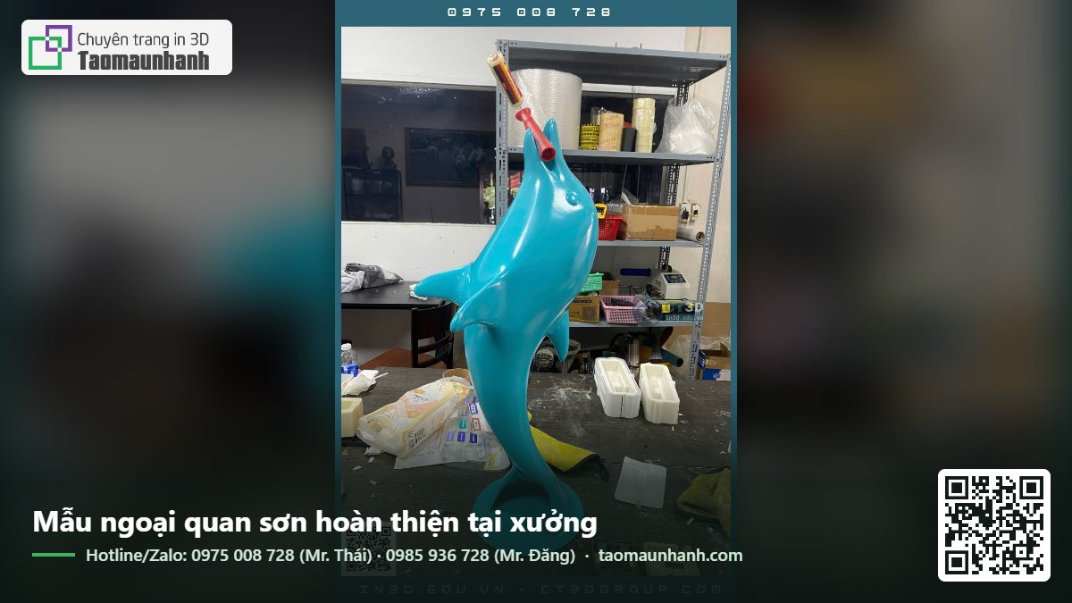 Mẫu ngoại quan sơn hoàn thiện tại xưởng