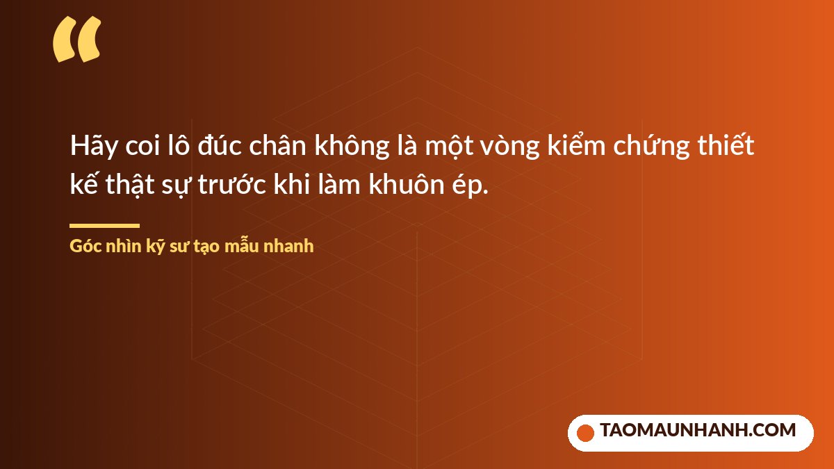 Lời khuyên khi dùng đúc chân không trong phát triển sản phẩm