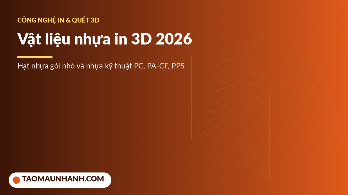 Các loại vật liệu nhựa in 3D kỹ thuật năm 2026