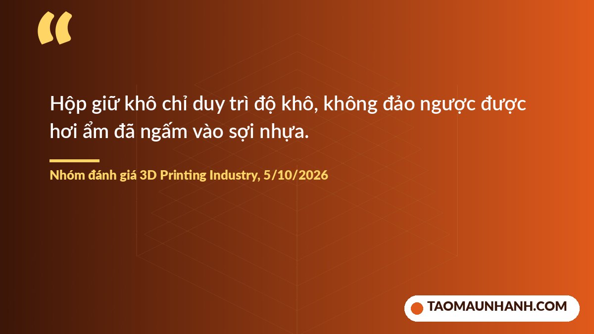 Lưu ý về bảo quản sợi nhựa in 3D chống ẩm