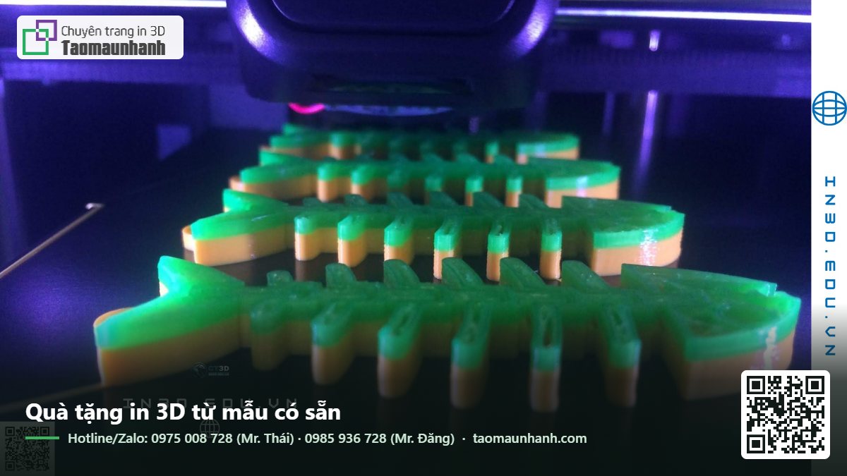 Quà tặng in 3D từ mẫu có sẵn