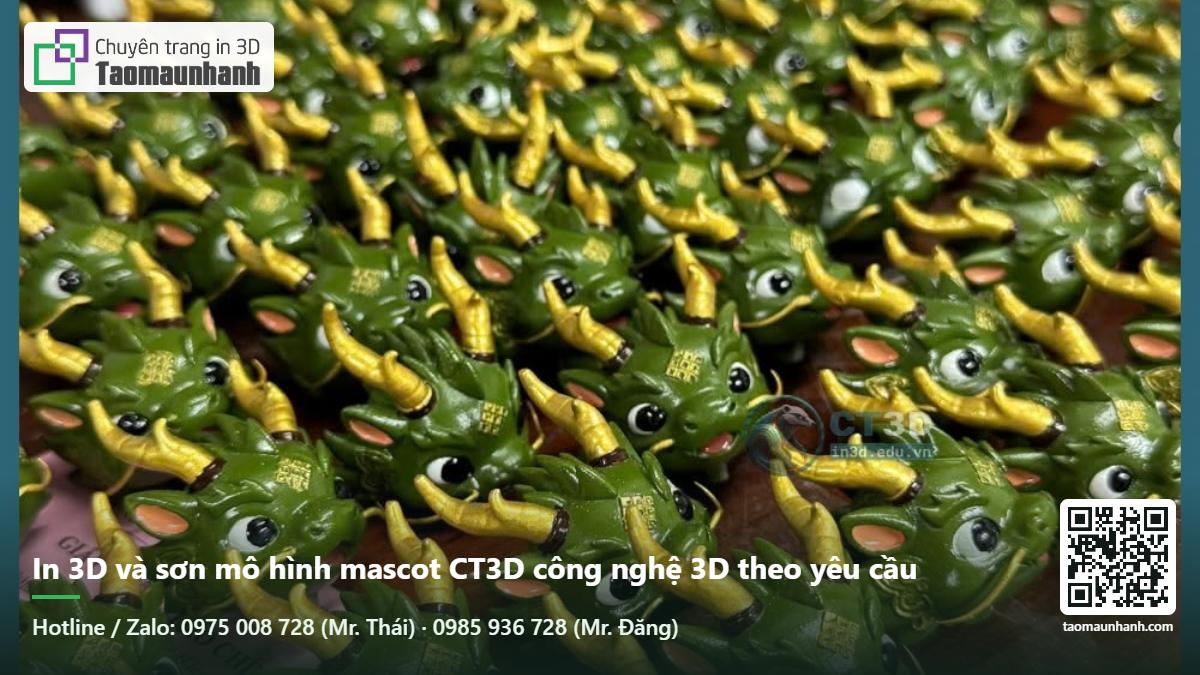 In 3D và sơn mô hình mascot CT3D công nghệ 3D theo yêu cầu - Tạo Mẫu Nhanh