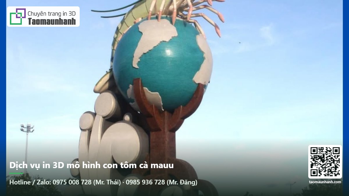 Dịch vụ in 3D mô hình con tôm cà mauu - Tạo Mẫu Nhanh
